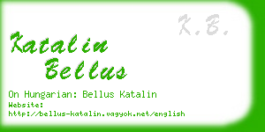 katalin bellus business card